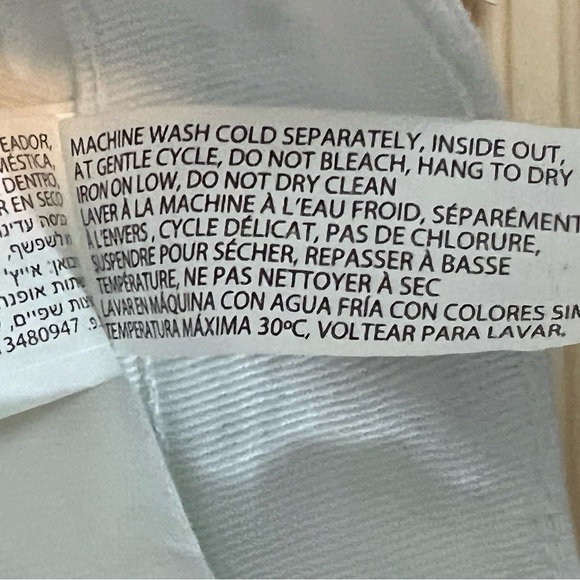 Dex White Shorts Bling on Pocket - Picture 9 of 10